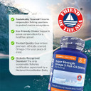 Zipvit Omega 3 Fish Oil 2000mg per Serving Including EPA 660mg DHA 440mg, 120 Softgel Capsules in Pouch, 2 Months Supply, High Strength, Supports Heart and Brain Function