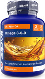Omega 3 6 & 9 Oil 1000mg, 120 Softgels. Source of Alpha-Linolenic Acid. Supports Maintenance of Normal Blood Cholesterol