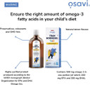 Osavi Norwegian Cod Liver Oil Kids  250 ml | 500 mg Omega3| Supports Brain Function, Vision, Heart Health, Immune System | Includes 135 µg Vitamin A | Lemon Flavour | Made in Norway