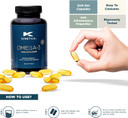 Kinetica Sports Omega-3 Fish Oil | 1500mg Omega-3 Fatty Acids, 1000mg EPA & 500mg DHA/Serve, 45 Servings/90 Capsule Pack | 2 Capsules/Day | Reduces Muscle Soreness with Anti-Inflammatory Properties