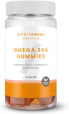 Myprotein Omega 3-6-9 Peach Flavored Gummies  Vegan Omega Supplement with Flaxseed & Borage Oil  Essential Fatty Acids for Heart, Brain, Joint & Eye Health  60 Chewable Gummies