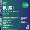 Grass & Co. Prime Sea Greens | Vegan Omega-3 DHA & EPA | Algae-Based Supplement for Womens Health & Wellness | 30 Capsules | Ashwagandha, Ginseng, Zinc & Vitamins B5, B6, D3, K2