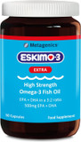 Eskimo-3 Extra High Strength Omega-3 Fish Oil by Metagenics - 500mg Essential Fatty Acids EPA & DHA - 50 Capsules