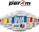 Per4m Cream Of Rice | 15 Servings | High Carbohydrate Cream Of Rice | Breakfast Replacement | Low Sugar Gym Supplements 450g NEW IMPROVED FORMULA (Carrot Cake, 450g)