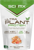 SCI-MX Ultra Plant - Salted Caramel Peanut Flavour Vegan Protein Powder Blend + Vitamin B Complex - Muscle Growth & Maintenance - Low Sugar, Non-GMO - 900g (20 servings) 34g protein per serving