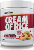 Per4m Cream Of Rice | 15 Servings | High Carbohydrate Cream Of Rice | Breakfast Replacement | Low Sugar Gym Supplements 450g NEW IMPROVED FORMULA (Jammy Biscuit, 450g)