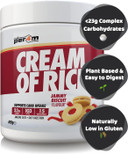 Per4m Cream Of Rice | 15 Servings | High Carbohydrate Cream Of Rice | Breakfast Replacement | Low Sugar Gym Supplements 450g NEW IMPROVED FORMULA (Jammy Biscuit, 450g)