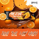 Warrior Creatine Protein Bars  Low Carb Snack, Oat Based Flapjack Bar, Increase Physical Performance, 12 x 75g (Chocolate Peanut)