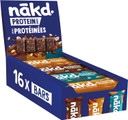 Nakd Protein Variety Pack - Protein Bars - 7g Plant-based Protein - Natural Ingredients - No added sugars - Vegan - 16 x 45g