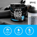 Warrior Rage - Pre-workout Powder - 392g - Energy Drink Supplement with Vitamin C, Beta Alanine and Creatine Gluconate - 45 Servings (Lightnin' Lemonade)