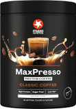 MaxiNutrition MaxPresso Coffee Classic, Protein Coffee, Whey Protein Powder, 22 g Protein per Serving, Sugar-Free & Low-Fat, Mix Warm or Cold