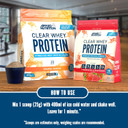 Applied Nutrition Clear Whey Isolate - Whey Protein Isolate, Refreshing High Protein Powder, Fruit Juice Style Flavours (Strawberry & Raspberry) (250g - 10 Servings)