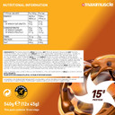 Maximuscle Protein Bars | High Fibre, Low Sugar Healthy Snacks with 15g of Protein & Under 175 Calories per Serving | Caramel Millionaire 12 x 45g