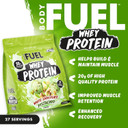 Bodyfuel Whey Protein Powder - 20g Protein for Muscle Recovery & Weight Management - Low-Calorie, Keto-Friendly - (900g - 27 Servings) (White Chocolate Pistachio)