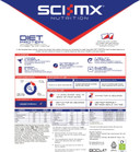 SCI-MX Diet Whey Protein Powder + Vitamins & Green Tea, CLA & L-Carnitine - Speculoos Biscuit  Low Sugar  22g Protein + 110 Calories per Serving  800g