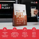 PhD Nutrition Diet Plant, Vegan Protein Powder Plant Based, Salted Caramel, High Plant Protein, 19 Servings Per 500g Bag