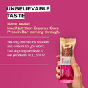 MaxiNutrition Creamy Core Protein Bar - Snack - Fat-Free, Low in Sugar - 15g Protein - Peanut Caramel, 182 kcal per Serving, 12 x 45g
