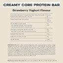 MaxiNutrition Creamy Core Protein Bar - Snack - Fat-Free, Low in Sugar - 15g Protein - Strawberry Yoghurt, 186 kcal per Serving, 12 x 45g