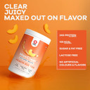 MaxiNutrition Maxclear Peach Ice Tea Clear Whey Protein Isolate, 24g Protein,104 Calories per Serving of Clear whey Isolate
