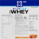 USN Blue Lab Whey Protein Powder: Salted Caramel - Whey Protein 908g - Post-Workout - Whey Isolate - Muscle Building Powder Supplement With Added BCAAs