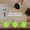foodspring Whey Protein Powder Vanilla  with 23g Protein for Muscle Building, Perfect Solubility, from Pasture Milk, Rich in BCAAs & EAAs - New Formula (750 g)