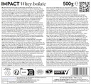 MyProtein Impact Whey Isolate - Unflavoured - 500g - 20 Servings