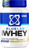 USN Blue Lab Whey Protein Powder: Vanilla - Whey Protein 908g - Post-Workout - Whey Isolate - Muscle Building Powder Supplement With Added BCAAs