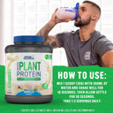 Applied Nutrition Plant Protein Powder  Critical Plant Vegan Protein Shake with SOYA, Pea, Brown Rice Proteins & Essential Amino Acids - Dairy-Free Gym Supplement (1.8kg - 60 Servings) (Vanilla)