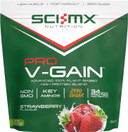 SCI-MX Pro-V Gain - 100% Vegan Strawberry Flavour Soy Protein Powder Isolate + B12 + Magnesium - Muscle Growth & Maintenance - Sugar Free, Non-GMO - 2.2KG (49 servings) 34g of protein per serving