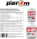 Per4m 100% Pure Free Range Egg White Protein Powder | 30 Servings High Protein Shake with Added MCT | Gut Friendly and Lactose-Free | with Essential Amino Acids (900g, Strawberry Creme)