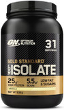 Optimum Nutrition ON Gold Standard 100% Isolate Pure Whey Protein, Naturally Occurring BCAAs and Glutamine, Pre and Post Workout, Vanilla Flavour, 31 Servings, 930 g