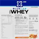 USN Blue Lab Whey Protein Powder: Caramel Popcorn - Whey Protein 908g - Post-Workout - Whey Isolate - Muscle Building Powder Supplement With Added BCAAs