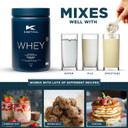 Kinetica Sports Whey Protein Powder - Banana Flavour | 23g Protein/Serve, 33 Servings/1Kg Pack | Gluten Free Supplement | Optimum for Muscle Growth & Recovery | Mixes Well with Water, Milk & Shakes