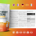 BioTechUSA Iso Whey Zero Clear Drink Powder, Refreshing, Sugar-Free, Lactose-Free, Gluten-Free, 5 Fruity Flavors, 88 kcal, 21g Protein, BCAAs, 1000 g, Peach iced Tea