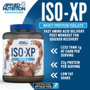Applied Nutrition ISO-XP Whey Protein Isolate  Over 21g Protein, Low Carb, Low Fat, BCAA-Rich, Fast Absorption, Soy-Free, Halal-Certified (1.8kg - 72 Servings) (Chocolate)