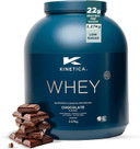 Kinetica Sports Whey Protein Powder - Chocolate Flavour |22g Protein/Serve, 76 Servings/2.27Kg Pack |Gluten Free Supplement | Optimum for Muscle Growth & Recovery |Mixes Well with Water, Milk & Shakes