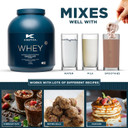 Kinetica Sports Whey Protein Powder - Chocolate Flavour |22g Protein/Serve, 76 Servings/2.27Kg Pack |Gluten Free Supplement | Optimum for Muscle Growth & Recovery |Mixes Well with Water, Milk & Shakes