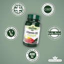 Natures Aid Vitamin D3 10µg (400IU)  High Strength Vitamin D Supplement  Supports Bones, Muscles & Immunity  Vegan, Gluten-Free, Non-GMO  90 Tablets  Essential Daily Nutrient Natures Aid Vitamin D3 10µg (400IU)  High Strength Vitamin D Supplement  Supports Bones, Muscles & Immunity  Vegan, Gluten-Free, Non-GMO  90 Tablets  Essential Daily Nutrient