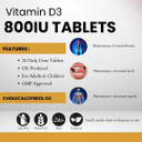 SunVit-D3 Vitamin D 800IU Tablets - Cholecalciferol Vitamin D Tablets Support The Maintenance of Bone, Teeth, Muscle & Immune System | Made in UK & GMP Approved - D3 Vitamins 28 Convenient Tablets SunVit-D3 Vitamin D 800IU Tablets - Cholecalciferol Vitamin D Tablets Support The Maintenance of Bone, Teeth, Muscle & Immune System | Made in UK & GMP Approved - D3 Vitamins 28 Convenient Tablets
