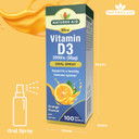 Natures Aid Vitamin D3 Daily Oral Spray 30ml - Natural High Strength 2000iu Supports Bones Teeth Healthy Immune System - Pill Tablet Capsule Free Liquid Supplement 3-Month Supply - Suitable Vegetarian