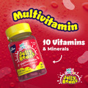 Mini Drops Jelly Beans Multivitamin - 10 Essential Vitamins & Minerals to Support Growing Bodies, Immunity & Tiredness - Strawberry No Added Sugar Gluten Free - for Children Ages 4-12 by Natures Aid