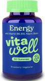 Vitawell Energy Vitamin Gummies - 60 Strawberry Flavour Gummies | High Strength Chewable Sustained Endurance Vitamins | Vitamins B6 + B12 + Niacin | Alternative to Energy Drinks, Gels & Pills Vitawell Energy Vitamin Gummies - 60 Strawberry Flavour Gummies | High Strength Chewable Sustained Endurance Vitamins | Vitamins B6 + B12 + Niacin | Alternative to Energy Drinks, Gels & Pills