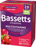 Bassetts Vitamins 3-6 Years Strawberry Flavour Multivitamins 60 Gummies