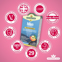 Natures Aid Men's Multi-Vitamins and Minerals Capsules (29 Essential Vitamins and Minerals + Superfood Complex, 30 Capsules, Suitable for Vegetarians, Made in the UK)