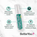 BetterYou Vegan Health Daily Oral Spray, Pill-Free Vitamin Supplement for Vegans, Contains Vitamin D, Vitamin B12, Iron and Iodine, 48-Day Supply, Made in The UK, Natural Mixed Berries Flavour
