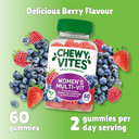 Chewy Vites Women Multivitamin, 60 Multivitamin Gummies, 17 Essential Nutrients for Women with High Strength Biotin, Evening Primrose Oil, 1 Month Supply, Vegan, Berries Flavour Chewy Vites Women Multivitamin, 60 Multivitamin Gummies, 17 Essential Nutrients for Women with High Strength Biotin, Evening Primrose Oil, 1 Month Supply, Vegan, Berries Flavour