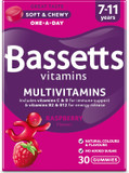 Bassetts Vitamins 7-11 Years Raspberry Flavour Multivitamins 60 Gummies