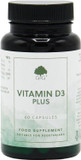 Vitamin D3 Plus - Vitamin D (4000iu), C & K Supplement - 60 Vegetarian Capsules - Non GMO, Made in The UK by G&G Vitamins