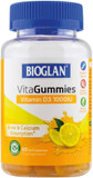 Bioglan Vitagummies | High Strength Vitamin D3 | Vegetarian Friendly | Delicious lemon flavour | 60 Chewy Gummies