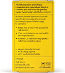 Vitl Female Fertility Supplement - 30 Vegan Capsules - includes Folic Acid, Vitamin B12 & Zinc - Formulated with 17 Essential Nutrients & Vitamins - Conception Support for Women - 1 Month Supply